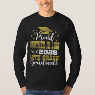 Camiseta Orgulloso Hermano en Ley de 2025 12º Graduado F