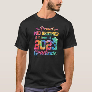Camiseta Orgulloso Hermano Medio De Una Clase De 2023 Gradu
