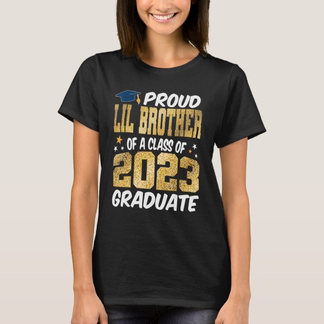 Camiseta Orgulloso hermano menor de un graduado superior de (Anverso)