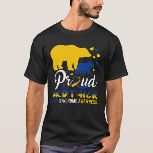 Camiseta Orgulloso Hermano Oso Familia Síndrome de Down T