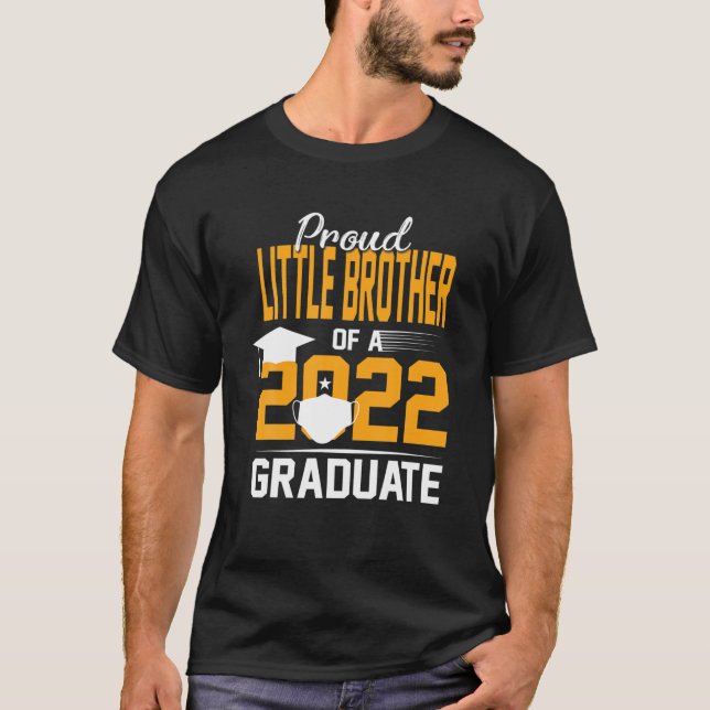 Camiseta Orgulloso Hermano Pequeño De Un Graduado Superior  (Anverso)