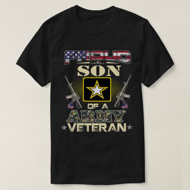 Camiseta Orgulloso Hijo De Ejército Veterano Regalos De La  (Diseño del anverso)