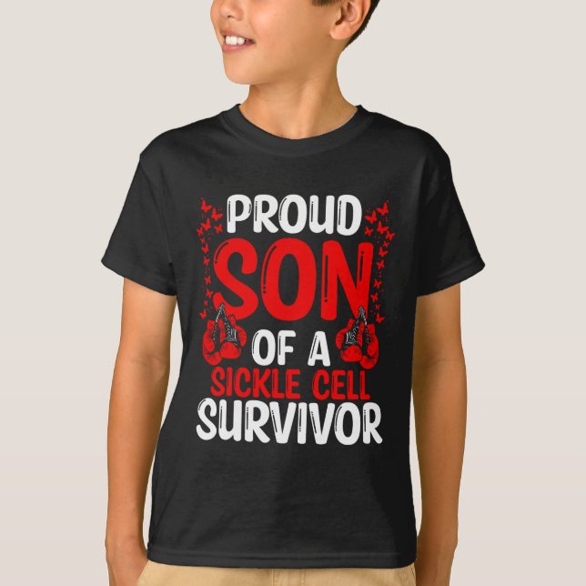 Camiseta Orgulloso Hijo De La Cinta De Sensibilización De S (Anverso)
