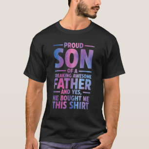 Camiseta Orgulloso Hijo De Una Impresionante Familia Padre