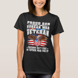 Camiseta Orgulloso hijo de veterano de guerra de Corea libe