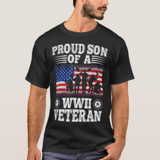 Camiseta Orgulloso Hijo De Veteranos De La Segunda Guerra M