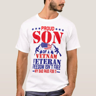 Camiseta Orgulloso hijo del ejército de EE. UU. Vietnam Vet