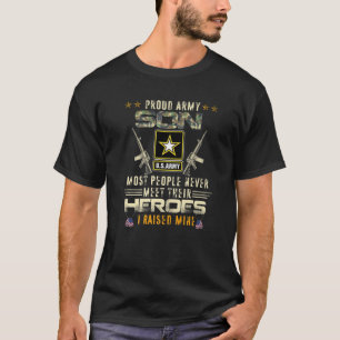 Camiseta Orgulloso hijo del ejército que crié el grafo de c