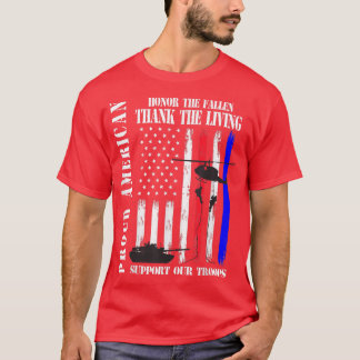 Camiseta Orgulloso Homenaje Estadounidense A Los Caídos Gra