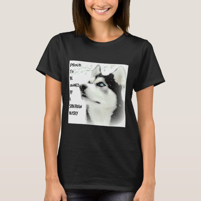 Camiseta Orgulloso Husky Siberian (Anverso)