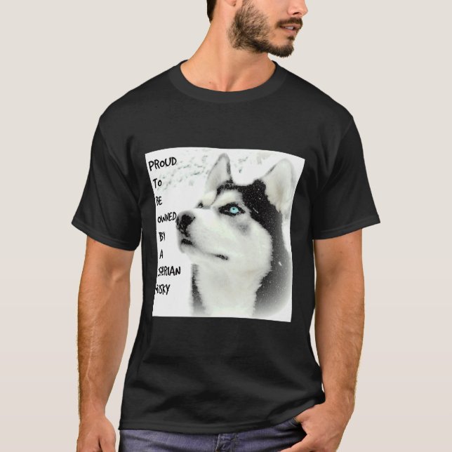 Camiseta Orgulloso Husky Siberian (Anverso)