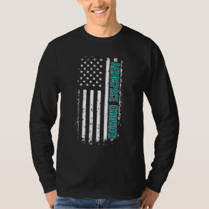 Camiseta Orgulloso ingeniero aeroespacial bandera de EE. UU
