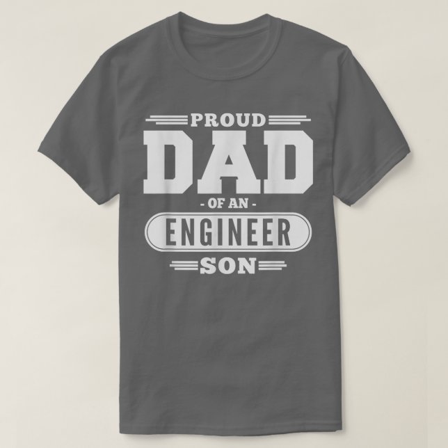 Camiseta Orgulloso Ingeniero De Papá Son Industrial Electri (Diseño del anverso)