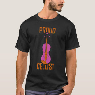 Camiseta Orgulloso instrumento musical de Cello, jugador de