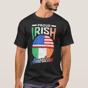Camiseta Orgulloso Irlandés Americano Raíces Irlanda Famili