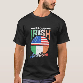 Camiseta Orgulloso Irlandés Americano Raíces Irlanda Famili