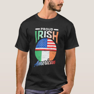 Camiseta Orgulloso Irlandés Americano Raíces Irlanda Famili