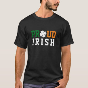 Camiseta Orgulloso Irlandés Shamrock Lucky Clover Citando S