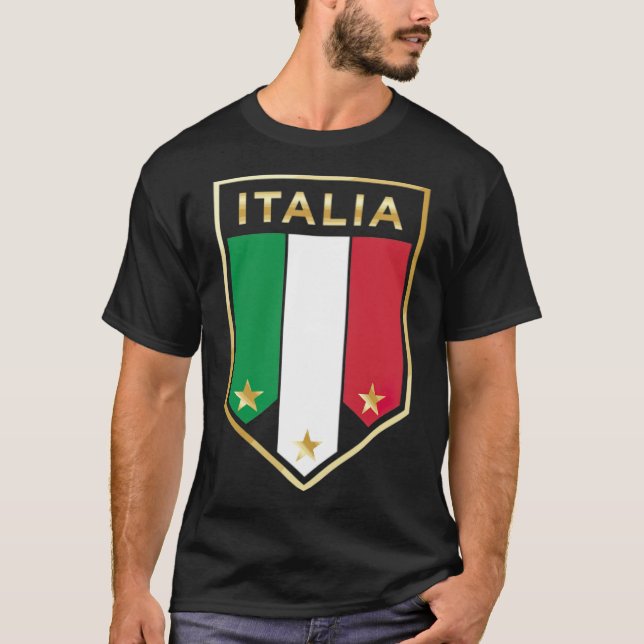 Camiseta Orgulloso Italia Gráfico de fútbol italiano divert (Anverso)