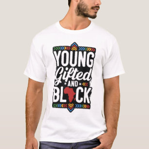 Camiseta Orgulloso Joven Negro Herencia África Gráfica