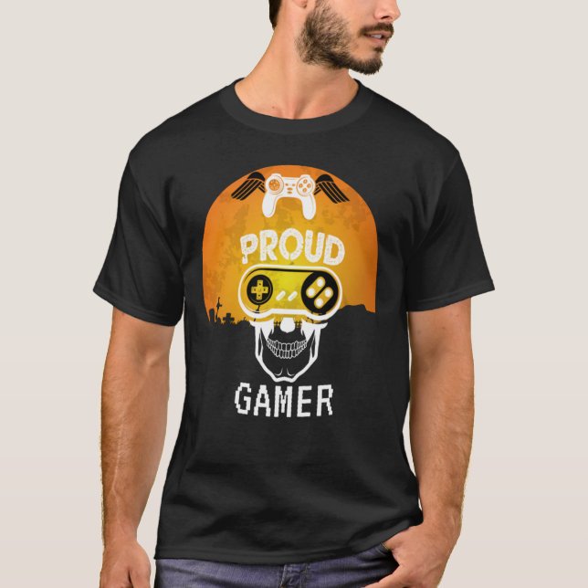 CAMISETA ORGULLOSO JUEGO - HALLOWEING GAMING NERD (Anverso)