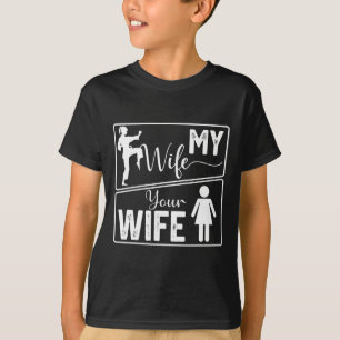 Camiseta Orgulloso Karate Divertido Mi Esposa Tu Esposa Par