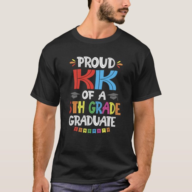 Camiseta Orgulloso KK De Una Clase De Graduación De 5º Grad (Anverso)