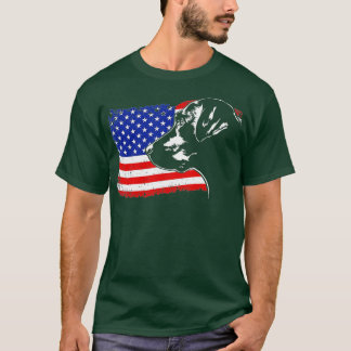 Camiseta Orgulloso Labrador Retriever Bandera Americana pat