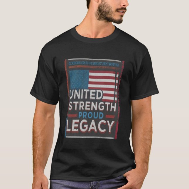 Camiseta Orgulloso legado de la fuerza unida (Anverso)