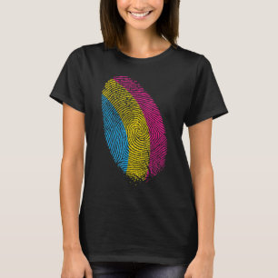 Camiseta Orgulloso Lgbt Bandera Pansexual Huellas Orgullo M