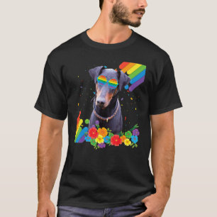 Camiseta Orgulloso Lgbt Gay Doberman Pinscher Banda Del Org