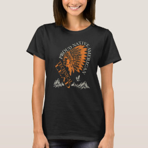 Camiseta Orgulloso líder técnico de empleo nativo americano
