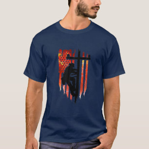 Camiseta Orgulloso Lineman Hombres Bandera Americana Journe