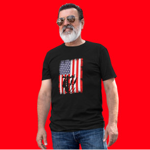 Camiseta Orgulloso Liniero Americano Trabajador Utilitario