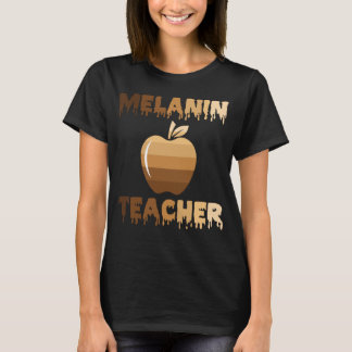 Camiseta Orgulloso maestro melanina negra y educador