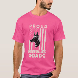 Camiseta Orgulloso Malinois Papá Bandera Estadounidense Per