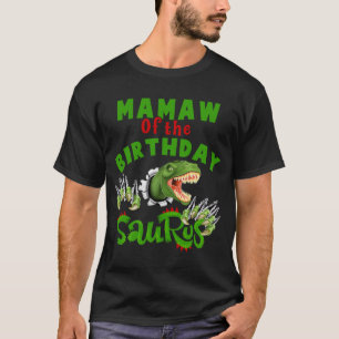 Camiseta Orgulloso Mamaw De La Dinosauria Del Cumpleaños Sa