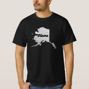 Camiseta orgulloso mapa del hogar del estado de Alask Esque