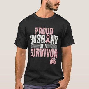 Camiseta Orgulloso Marido De Sobreviviente De Cáncer De Mam