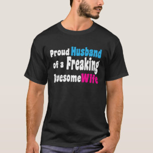 Camiseta Orgulloso marido de una esposa absolutamente genia