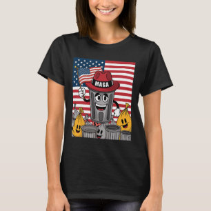 Camiseta Orgulloso Mega Basura partidario de Trump Papelera