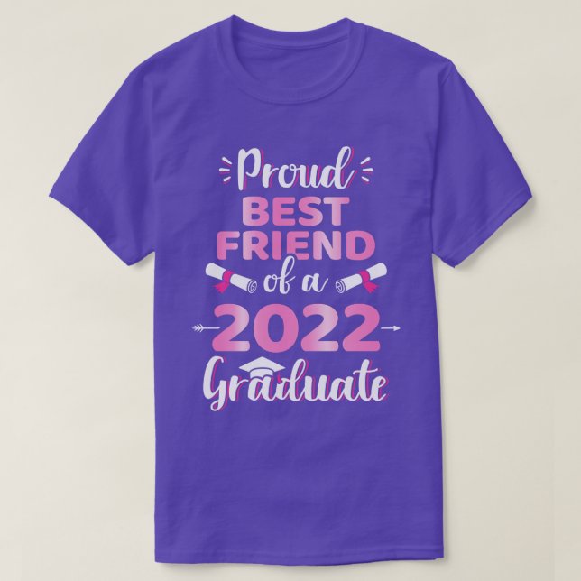 Camiseta Orgulloso mejor amigo de una clase de graduación d (Diseño del anverso)