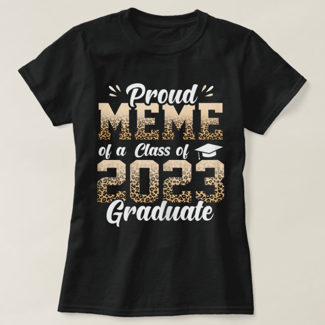 Camiseta Orgulloso Meme 2023 Graduado (Diseño del anverso)