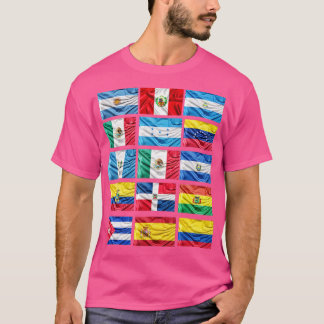 Camiseta Orgulloso Mes de la Herencia Hispana Todos los paí