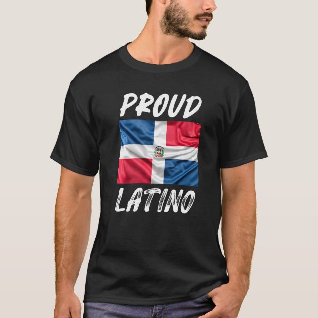 Camiseta Orgulloso Mes de la Herencia Latino Hispana Domini (Anverso)