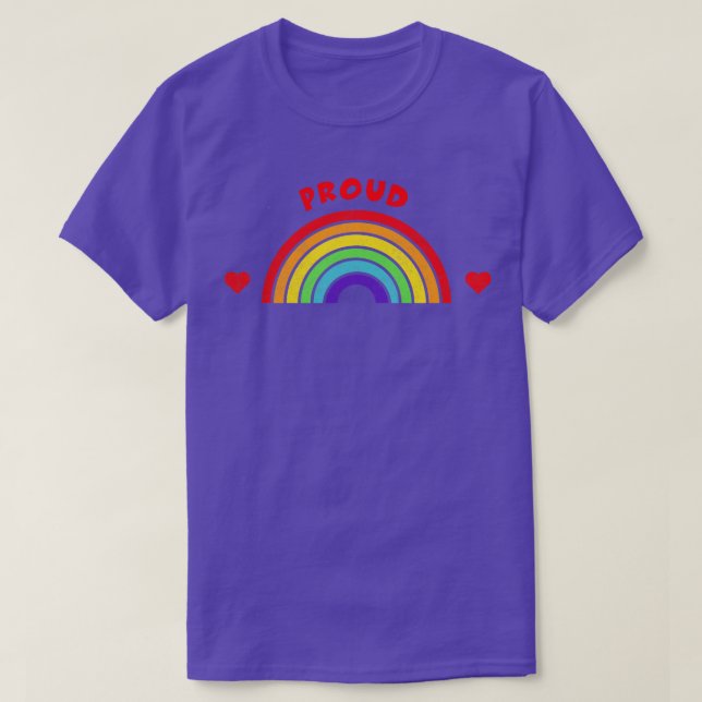 Camiseta Orgulloso Mes del Orgullo LGBT Tee Regalo de simpa (Diseño del anverso)
