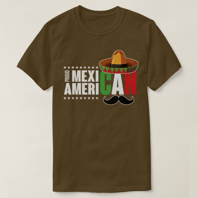 Camiseta Orgulloso mexicano-americano (Diseño del anverso)