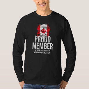 Camiseta Orgulloso Miembro De Fringe Minority Free Canada