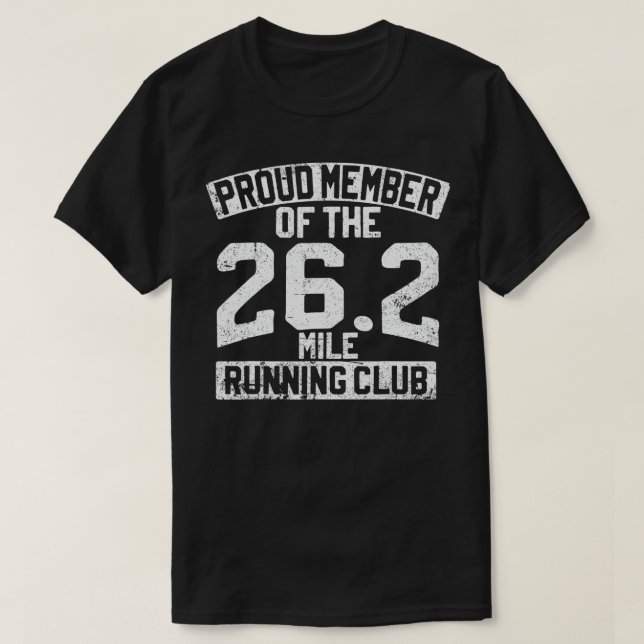 Camiseta Orgulloso miembro de la maratón 262 Mile Running C (Diseño del anverso)