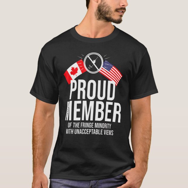 Camiseta Orgulloso Miembro De La Minoría Francesa De Améric (Anverso)